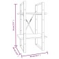 vidaXL Bücherregal 2 Fächer Braun Eiche-Optik 40x30x70cm Holzwerkstoff vidaXL Bücherregal 2 Fächer Braun Eiche-Optik 40x30x70cm Holzwerkstoff