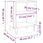 vidaXL Nachttische 2 Stk. Weiß 40x30x50 cm Holzwerkstoff vidaXL Nachttische 2 Stk. Weiß 40x30x50 cm Holzwerkstoff
