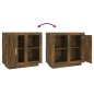 vidaXL Sideboard Räuchereiche 80x40x75 cm vidaXL Sideboard Räuchereiche 80x40x75 cm