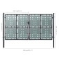 vidaXL Zauntor (Einzeltor) Schwarz 300x200 cm vidaXL Zauntor (Einzeltor) Schwarz 300x200 cm