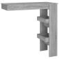vidaXL Wand-Bartisch Grau Sonoma 102x45x103,5 cm Holzwerkstoff vidaXL Wand-Bartisch Grau Sonoma 102x45x103,5 cm Holzwerkstoff