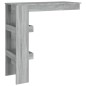 vidaXL Wand-Bartisch Grau Sonoma 102x45x103,5 cm Holzwerkstoff vidaXL Wand-Bartisch Grau Sonoma 102x45x103,5 cm Holzwerkstoff