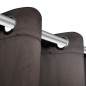 Verdunkelungs-Vorhänge mit Metallringen 135 x 245 cm Braun blackout Verdunkelungs-Vorhänge mit Metallringen 135 x 245 cm Braun blackout