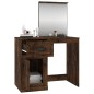 vidaXL Schminktisch mit Spiegel Räuchereiche 90x50x132,5 cm vidaXL Schminktisch mit Spiegel Räuchereiche 90x50x132,5 cm