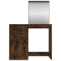 vidaXL Schminktisch mit Spiegel Räuchereiche 90x50x132,5 cm vidaXL Schminktisch mit Spiegel Räuchereiche 90x50x132,5 cm