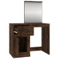 vidaXL Schminktisch mit Spiegel Räuchereiche 90x50x132,5 cm vidaXL Schminktisch mit Spiegel Räuchereiche 90x50x132,5 cm