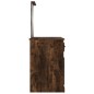 vidaXL Schminktisch mit Spiegel Räuchereiche 90x50x132,5 cm vidaXL Schminktisch mit Spiegel Räuchereiche 90x50x132,5 cm