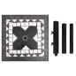 vidaXL Sonnenschirmständer Schwarz und Weiß Quadratisch 12 kg vidaXL Sonnenschirmständer Schwarz und Weiß Quadratisch 12 kg
