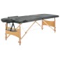 vidaXL Massagetisch mit 2 Zonen Holzrahmen Anthrazit 186×68 cm vidaXL Massagetisch mit 2 Zonen Holzrahmen Anthrazit 186×68 cm