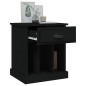 vidaXL Nachttisch Schwarz 43x36x50 cm vidaXL Nachttisch Schwarz 43x36x50 cm