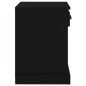 vidaXL Nachttisch Schwarz 43x36x50 cm vidaXL Nachttisch Schwarz 43x36x50 cm