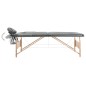 vidaXL Massagetisch mit 2 Zonen Holzrahmen Anthrazit 186×68 cm vidaXL Massagetisch mit 2 Zonen Holzrahmen Anthrazit 186×68 cm