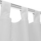Vorhänge Gardinen aus Satin 2-teilig 140 x 225 cm Weiß Vorhänge Gardinen aus Satin 2-teilig 140 x 225 cm Weiß