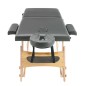 vidaXL Massagetisch mit 2 Zonen Holzrahmen Anthrazit 186×68 cm vidaXL Massagetisch mit 2 Zonen Holzrahmen Anthrazit 186×68 cm