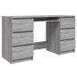vidaXL Schreibtisch Grau Sonoma 140x50x77 cm Holzwerkstoff vidaXL Schreibtisch Grau Sonoma 140x50x77 cm Holzwerkstoff