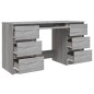 vidaXL Schreibtisch Grau Sonoma 140x50x77 cm Holzwerkstoff vidaXL Schreibtisch Grau Sonoma 140x50x77 cm Holzwerkstoff