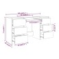 vidaXL Schreibtisch Grau Sonoma 140x50x77 cm Holzwerkstoff vidaXL Schreibtisch Grau Sonoma 140x50x77 cm Holzwerkstoff