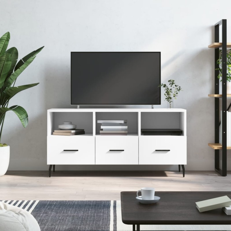 vidaXL TV-Schrank Weiß 102x36x50 cm Holzwerkstoff vidaXL TV-Schrank Weiß 102x36x50 cm Holzwerkstoff