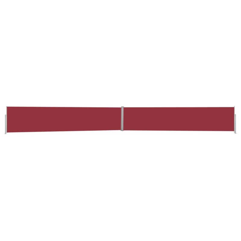 vidaXL Ausziehbare Seitenmarkise 140x1200 cm Rot vidaXL Ausziehbare Seitenmarkise 140x1200 cm Rot