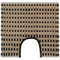 vidaXL Handgewebtes Badematten-Set Jute Stoff Natur und Schwarz vidaXL Handgewebtes Badematten-Set Jute Stoff Natur und Schwarz