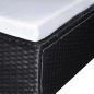 vidaXL 6-tlg. Garten-Lounge-Set mit Auflagen Poly Rattan Schwarz vidaXL 6-tlg. Garten-Lounge-Set mit Auflagen Poly Rattan Schwarz