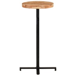 vidaXL Bartisch Rund Ø50x110 cm Akazie Massivholz
