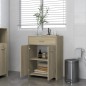 vidaXL Badezimmerschrank Sonoma-Eiche 60x33x80 cm Holzwerkstoff vidaXL Badezimmerschrank Sonoma-Eiche 60x33x80 cm Holzwerkstoff
