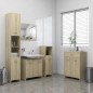 vidaXL Badezimmerschrank Sonoma-Eiche 60x33x80 cm Holzwerkstoff vidaXL Badezimmerschrank Sonoma-Eiche 60x33x80 cm Holzwerkstoff