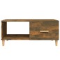 vidaXL Couchtisch Räuchereiche 89,5x50x40 cm Holzwerkstoff vidaXL Couchtisch Räuchereiche 89,5x50x40 cm Holzwerkstoff