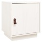 vidaXL Nachttisch Weiß 40x34x45 cm Massivholz Kiefer vidaXL Nachttisch Weiß 40x34x45 cm Massivholz Kiefer