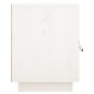 vidaXL Nachttisch Weiß 40x34x45 cm Massivholz Kiefer vidaXL Nachttisch Weiß 40x34x45 cm Massivholz Kiefer