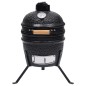 vidaXL 2-in-1 Kamado-Grill Smoker Keramik 56 cm Schwarz vidaXL 2-in-1 Kamado-Grill Smoker Keramik 56 cm Schwarz