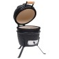 vidaXL 2-in-1 Kamado-Grill Smoker Keramik 56 cm Schwarz vidaXL 2-in-1 Kamado-Grill Smoker Keramik 56 cm Schwarz
