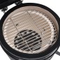vidaXL 2-in-1 Kamado-Grill Smoker Keramik 56 cm Schwarz vidaXL 2-in-1 Kamado-Grill Smoker Keramik 56 cm Schwarz