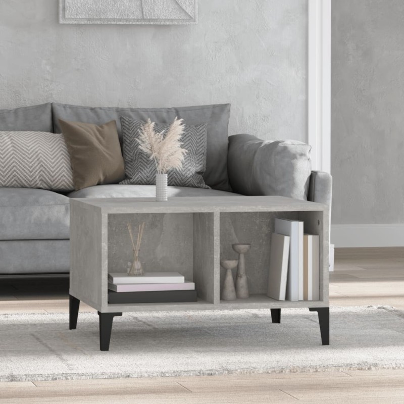 vidaXL Couchtisch Betongrau 60x50x36,5 cm Holzwerkstoff vidaXL Couchtisch Betongrau 60x50x36,5 cm Holzwerkstoff