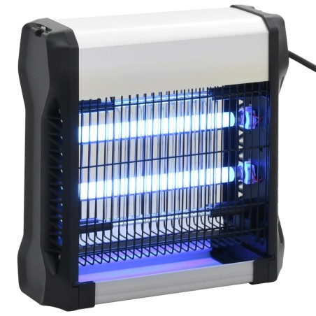vidaXL Insektenvernichter Schwarz Aluminium ABS 12 W