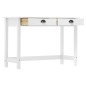 vidaXL Konsolentisch Hill mit 2 Schubladen 110x45x74 cm Kiefernholz vidaXL Konsolentisch Hill mit 2 Schubladen 110x45x74 cm Kiefernholz
