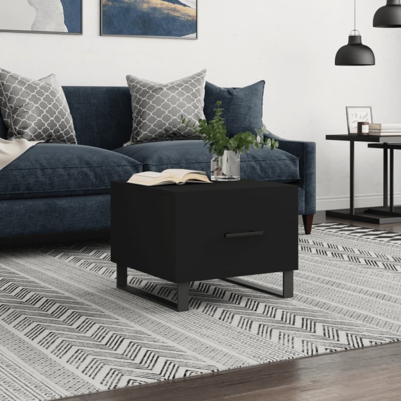 vidaXL Couchtisch Schwarz 50x50x40 cm Holzwerkstoff vidaXL Couchtisch Schwarz 50x50x40 cm Holzwerkstoff