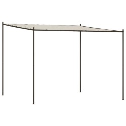 vidaXL Pavillon Weiß 3x3 m 180 g/m² Stoff und Stahl