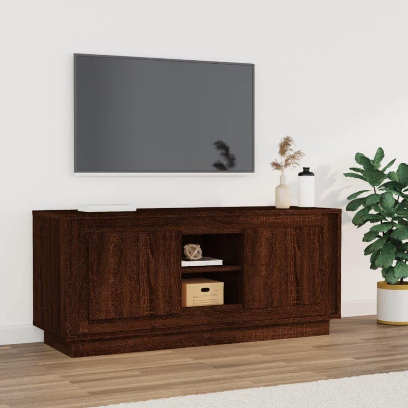 vidaXL TV-Schrank Braun Eichen-Optik 102x35x45 cm Holzwerkstoff vidaXL TV-Schrank Braun Eichen-Optik 102x35x45 cm Holzwerkstoff
