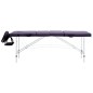 Massagetisch Klappbar 4 Zonen Aluminium Lila Massagetisch Klappbar 4 Zonen Aluminium Lila