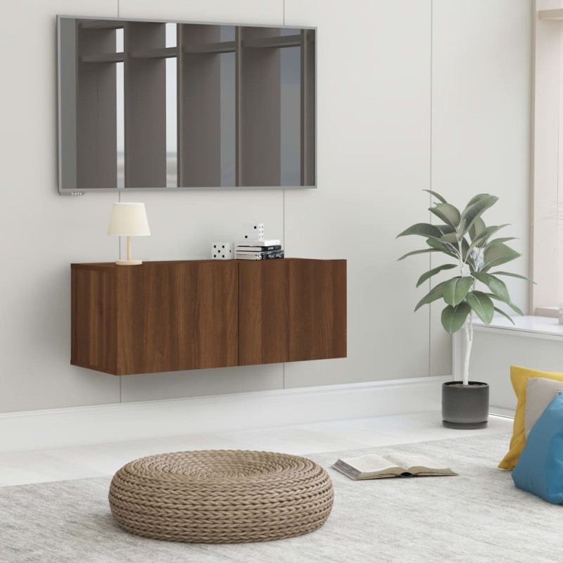 vidaXL TV-Schrank Braun Eichen-Optik 80x30x30 cm Holzwerkstoff vidaXL TV-Schrank Braun Eichen-Optik 80x30x30 cm Holzwerkstoff