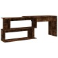 vidaXL Eckschreibtisch Räuchereiche 200x50x76 cm Holzwerkstoff vidaXL Eckschreibtisch Räuchereiche 200x50x76 cm Holzwerkstoff