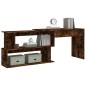 vidaXL Eckschreibtisch Räuchereiche 200x50x76 cm Holzwerkstoff vidaXL Eckschreibtisch Räuchereiche 200x50x76 cm Holzwerkstoff