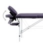 Massagetisch Klappbar 4 Zonen Aluminium Lila Massagetisch Klappbar 4 Zonen Aluminium Lila