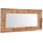 vidaXL Dekorativer Spiegel Teak 120 x 60 cm Rechteckig vidaXL Dekorativer Spiegel Teak 120 x 60 cm Rechteckig