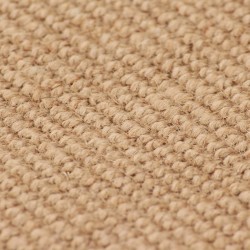 vidaXL Teppich Jute mit Latexrücken 120 x 180 cm Naturfarben