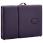 Massagetisch Klappbar 4 Zonen Aluminium Lila Massagetisch Klappbar 4 Zonen Aluminium Lila