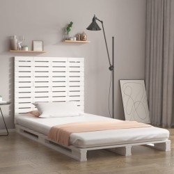 vidaXL Wand-Kopfteil Weiß 96x3x91,5 cm Massivholz Kiefer