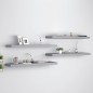 vidaXL Schwebende Wandregale 4 Stk. Grau 90x23,5x3,8cm MDF vidaXL Schwebende Wandregale 4 Stk. Grau 90x23,5x3,8cm MDF